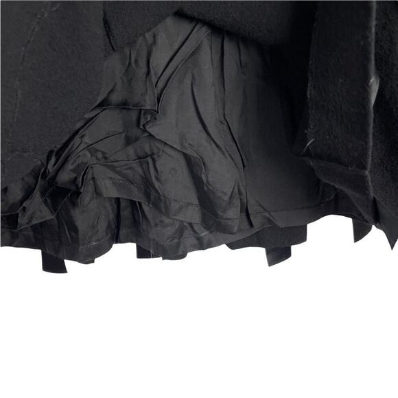 Escada 100% New Wool Pleated Ribbon Accents Knee-Length Black Skirt Size 34 - Picture 9 of 15